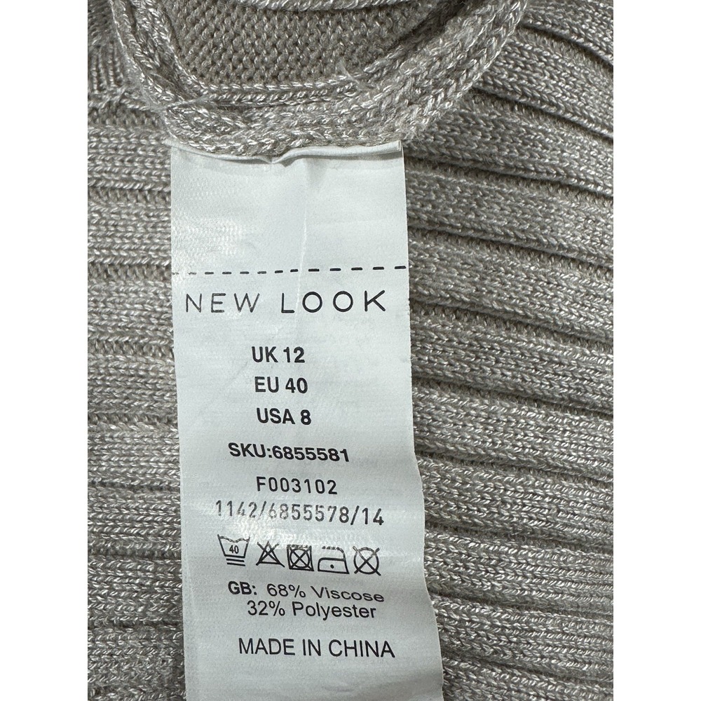 Ribbed Knit Maxi Dress: Long Sleeve Crew Neck Bodycon Party Dress - Picture 7 of 8